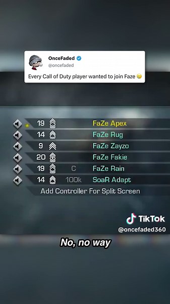 All OG Call of Duty players wanted to join Faze during MW2 to BO2 🥲 #callofduty #nostalgia