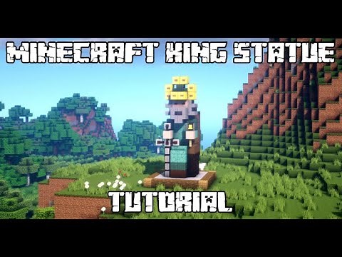 Building a Small King Statue in Minecraft - DIY (Tutorial)