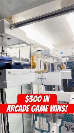 Insane $300 Arcade Game Wins! #shorts #arcadegames #arcadegame #keymaster #arcade #prize #win