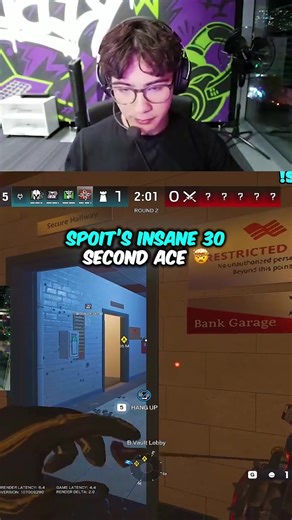 Spoit's Incredible 30-Second Ace in R6 Siege