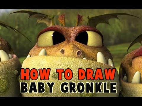 How to Draw Baby Gronkle the Dragon From How to Train Your Dragon