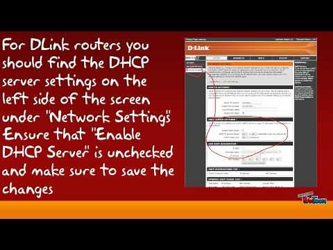 Disabling DHCP on a router