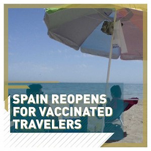 🇪🇸Travelers from all over the world will now be able to enjoy the Spanish summer, as the country reopens its borders to anyone who can prove to be fully vaccinated 14 days before travel. Will the Spanish government’s decision boost the country’s hard-hit tourism sector? Read more: https://newseu.cgtn.com/news/2021-06-09/Spain-reopens-its-borders-to-vaccinated-non-EU-travelers-10VSzsFL7Es/index.html | CGTNEurope