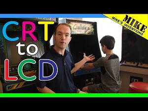 Galaga CRT Screen to LCD Conversion - Mikes Inventions