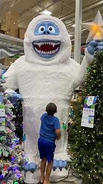 9.75 FT Animated BUMBLE from Rudolph the Red-Nose reindeer Animatronic from Lowe’s #animatronics