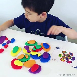 249K views · 81 reactions | Rainbow Sorting & Stacking Stones  ages 3+  We are loving these rainbow stones! They are perfect for sorting, stacking and creating beautiful designs.. They are made of a smooth, warm plastic that almost has a rubbery feel. Great for sensory play and fine motor development! Get the rainbow stones here >> https://raisingdragonsshop.com/collections/edx-education | Raising Dragons - Activities For Kids | Facebook