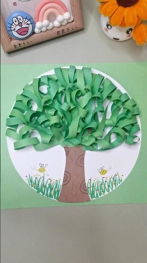 DIY Spring Tree Craft | Easy Paper Art #diy #artandcraft #handmade #craft #paper #art #diycrafts