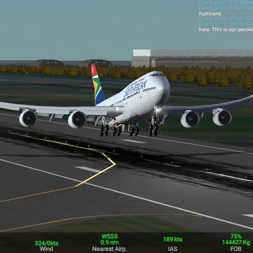 South African Airways Perfect take off ✈️ | RFS Real Flight Simulator