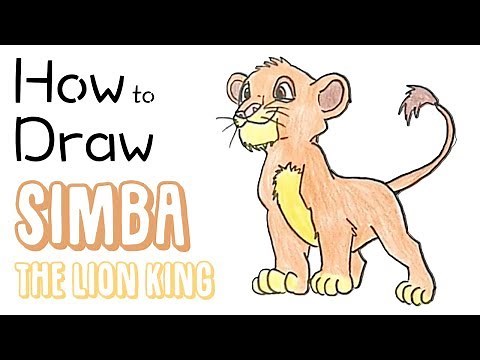 How to Draw Simba (as a Kid) from The Lion King