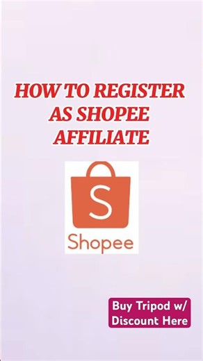 Shopee Affiliate Program Step by Step Registration Tutorial Earn Extra Income Online Thru Commission