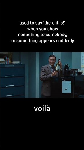 "VOILA" meaning and examples