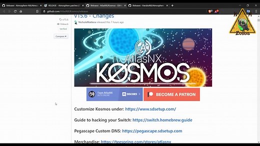 【switch改造】2020 年 最新 ニンテンドースイッチ CFW導入 kosmos 15.6導入 10.0.0 10.0.1 sig patches(シグパッチ)導入方法
