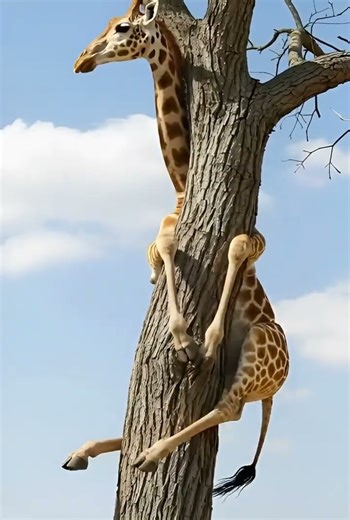You Won’t Believe What This Giraffe Is Doing 😱