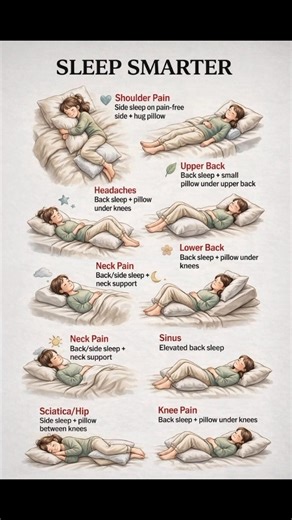 Sleep Smarter: Best Sleeping Positions for Pain Relief 😳