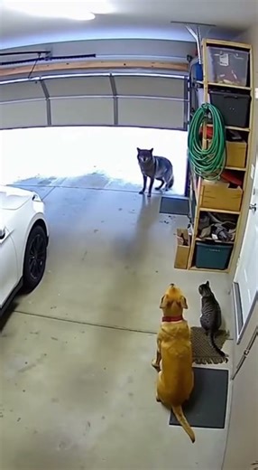 Episodes 379🐅🐕🐈 wolf Enters House and Meets Cat and Dog – Unbelievable CCTV Footage!