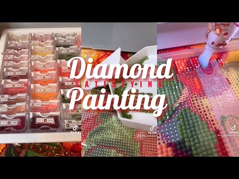 ✨SATISFYING DIAMOND PAINTING ASMR✨| TIKTOK COMPILATION