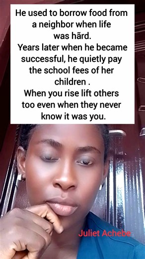 When you rise, don't forget to lift others. | Juliet Achebe