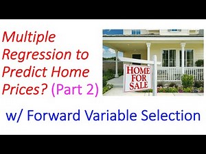 Multiple Regression Exploratory Data Analysis and Variable Selection (Applied Statistics Course)