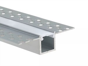 LED Aluminum Channel | Recessed Plaster Profile with Flange