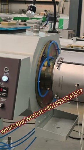 PVC well pipe machine is testing before shipping.#plasticmachine #pipemachine