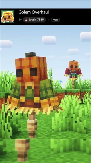 This is the BEST GOLEMS mod for MINECRAFT! - Golem Overhaul #minecraft