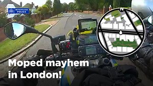 Operation: Moped Intercept 🛵 A suspect refused to stop for officers and attempted to escape on a stolen moped, even throwing a helmet during the pursuit. When that failed, they abandoned the moped, fled on foot, and discarded two knives over a wall before being safely detained by officers. Outcome: The suspect was arrested, charged and sentenced to 15 months in prison. We remain dedicated to tackling moped-enabled crime and keeping London’s streets safe. | Metropolitan Police Service