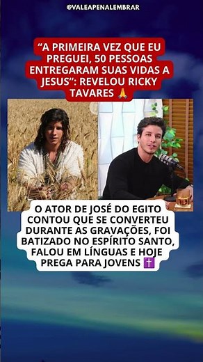 JOSE DO EGITO ACTOR TALKS ABOUT HIS CALLING FROM GOD
