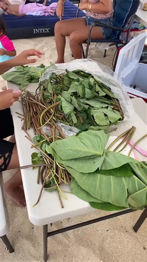 Delicious Stew Luau Kaukau for Hawaiian Beach Camping