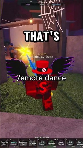 how to dance in fisch roblox (how to emote and use halloween emotes)