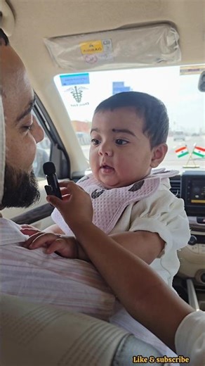 Arwa ka Mic show 😁🥰 | full video on channel #shorts #car #minivlog #cutebaby