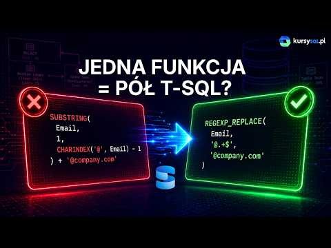 REGEXP_REPLACE w SQL Server 2025 - 1 funkcja, która zastępuje pół T-SQL