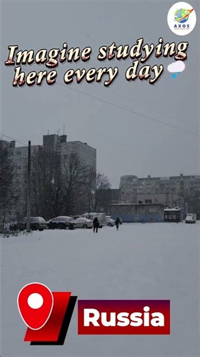 Study MBBS in Russia | Experience the Beauty of Snowfall with Axos Immigration 🇷🇺❄️