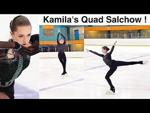 Kamila Valieva lands QUAD Salchow (Камила валиева) New Quad Queen