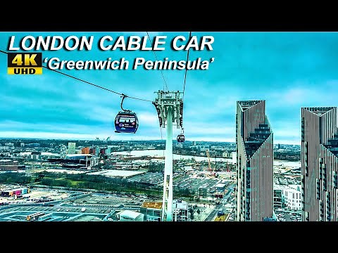 LONDON 🇬🇧 CABLE CAR || IFS Cloud - NORTH GREENWICH - Virtual Tour