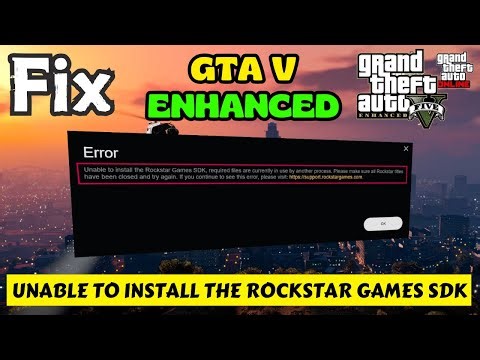 Unable to install rockstar games SDK required files are currently in use by another process
