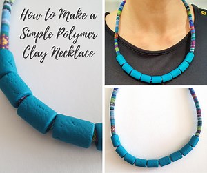Easy DIY Clay Necklace