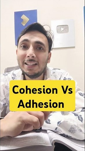 Cohesion Vs Adhesion