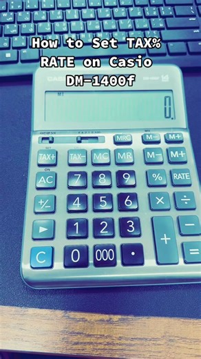 ‏How to set Tax % on Casio #Tax #Casio #calculator #fypシ゚viral