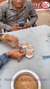 49K views · 93 reactions | Lock tea cups  | Hetal's Art - Creation | Facebook