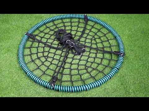 Wonderland Blue Spider Nest Web Tree Swing, Easy to Install