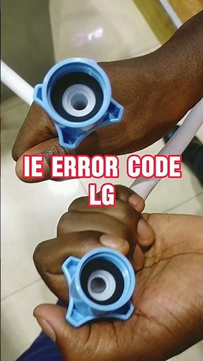 Removing IE error code on LG front load washing machine. #lg #washingmachine #samsung #inleterror