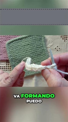 Icord de inicio .Paso a paso: retomar puntos #dosagujas #tejedoras #knitting#bordes