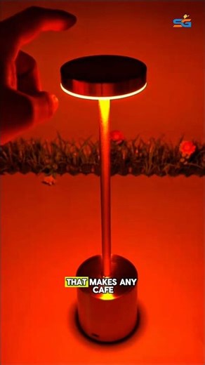 Vintage LED Charging Bar Lamp ✨ Retro ambient light for cafes, dining tables, and outdoor setups