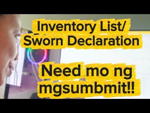 Inventory List /Sworn Declaration For online seller /Bir/.Paano Gawin?? 😍🥰