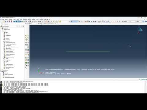 Cantilever beam using python script