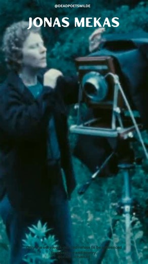 Dead Poets Wilde | Pratik ☾ on Instagram: "Jonas Mekas, Master of Avant-Garde Film, Shows His Tender Side. Mekas’s diaristic film clips, left behind when he died, fuel a new documentary that renders an intimate portrait of a man who often trafficked in the abstract. For 70 years Jonas Mekas, widely seen as the godfather of American avant-garde film, created nearly daily visual documents that showed elements of his life."