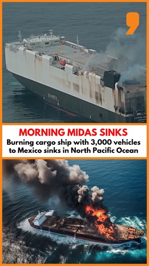 3.3K views | The 600-foot cargo ship Morning Midas, carrying 3,000...