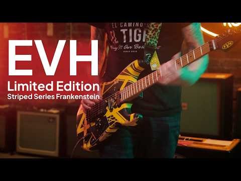 The EVH Frankie Is Back ⚡ Black & Yellow Striped Monster #tapestrymusic #evhgear