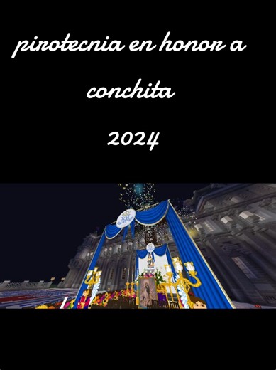 Quema de Pirotecnia en Honor a la Virgen María
