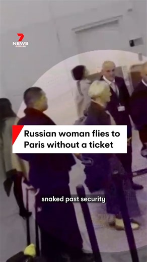 1.1M views · 8.2K reactions | A Russian woman, Svetlana Dali who sneaked past security and boarded a flight to Paris without a ticket from JFK Airport, has been sentenced to seven months in prison. #Paris #flight #JFK #Russia #NY #7NEWS | 7NEWS Sydney | Facebook